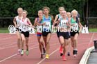 Under-15 girls 1500 metres, Northern Under-15 and under-17 Championships, Wigan. Photo: David T. Hewitson/Sports for All Pics